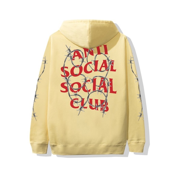 assc black and yellow hoodie